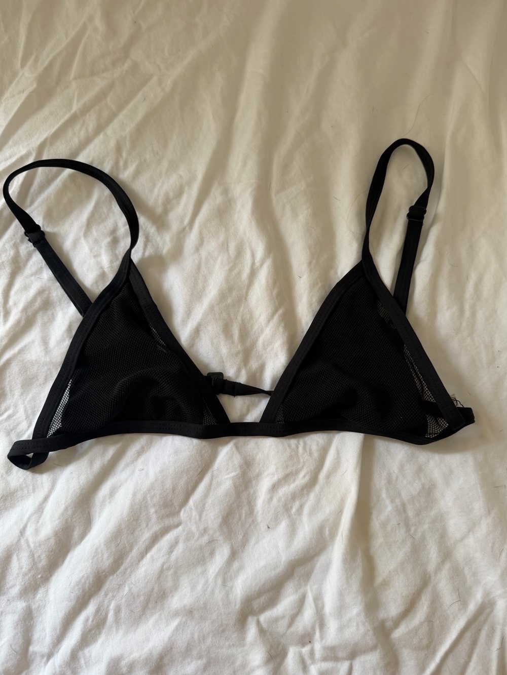 Black Mesh Triangle Bikini top